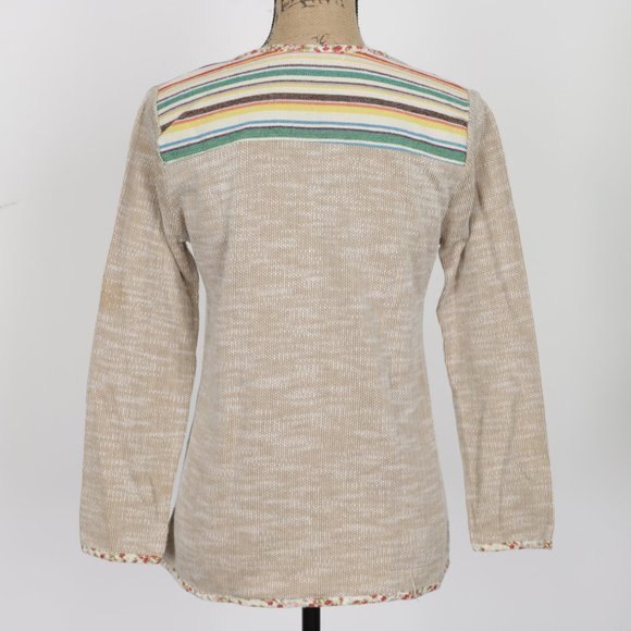 Dayou Fashion Woven Top Has Floral Trim size M - Picture 10 of 14